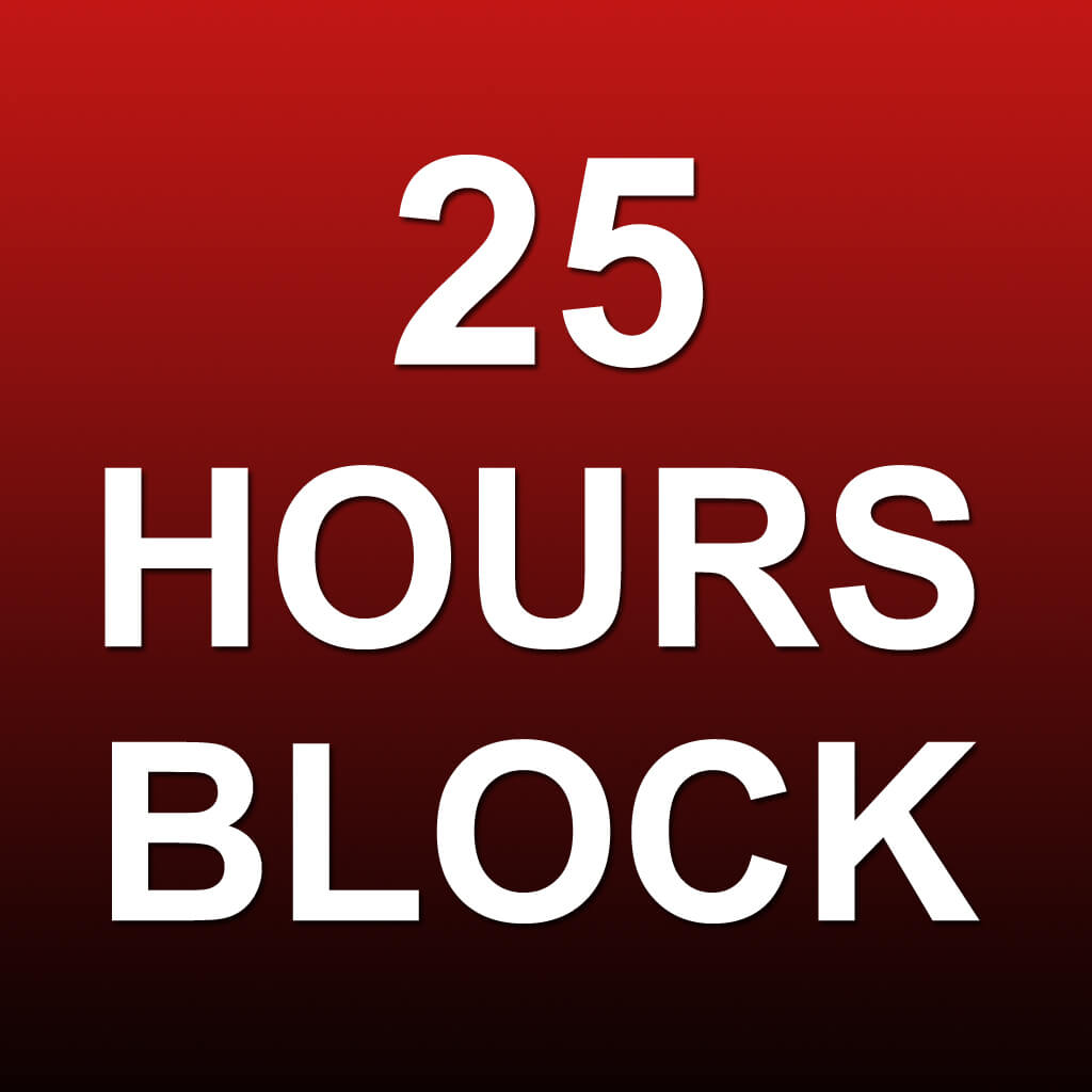 25 Hour Flight Block